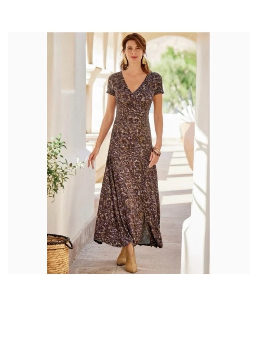 Soft Surrounding Caity Maxi Dress Faux Wrap